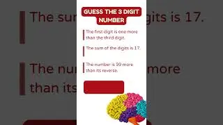 3 clues and 3 digits. What is it?! #numberpuzzles #numbers #fun #mathchallenge