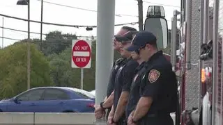 San Antonio first responders hold procession in tribute to fallen firefighter