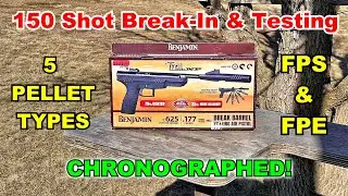 Benjamin Trail NP Air Pistol | Full Break-in Testing | FPS & FPE