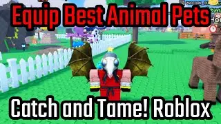 How to Equip Best Pets and Animals in Catch and Tame! Roblox