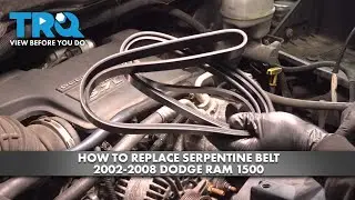 How to Replace Serpentine Belt 2002-2008 Dodge Ram 1500