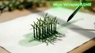 水彩画から生まれるミニチュア世界｜癒しのASMRアート映像