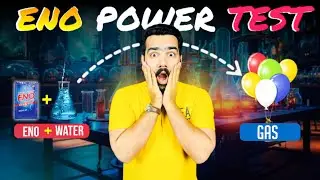 ENO in Water + Balloon = Shocking Reaction! Fun Science Experiment
