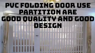 PVC folding door use partition area best quality and good design use living area and study Rome