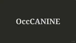 How to use OccCANINE