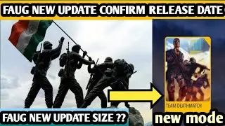 Faug new update release date and size ! faug new update size ! Trizen gaming