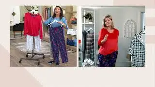 Cuddl Duds X Jane Treacy Cardinal Blessings Pajama Gift Set on QVC