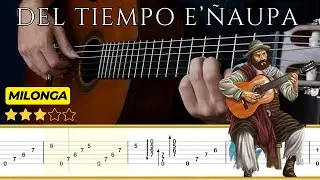 DEL TIEMPO E'ÑAUPA 🎸 G. Bianqui Piñero || Tutorial para Guitarra Clásica + TABS