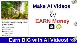 &ldquo;How to Make AI Videos and Earn Money Online | Sell AI Videos on Adobe Stock & Dreamstime&rdquo;