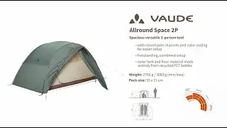 Instruction Manual VAUDE Allround Space 2P ⛺️| VAUDE