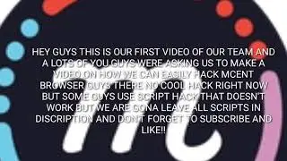 All scripts of mcent hack in one video!!!