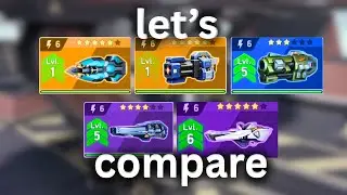 Revoker 6 vs Ember 6 vs Fragment 6 vs Repeater 6 vs Arc Torrent 6 - Mech arena comparison