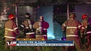 East Tulsa house fire may have been set intentionally
