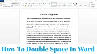 Как удвоить интервал в Microsoft Word | Двойной интервал в Word