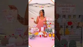 ☀️My First Outdoor market!☀️ #crochet #marketprep #yarnmarket #crochetvlog #marketday #amigurumi