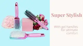 Lily England Luxury Hair Brush Set- Ombre Gel