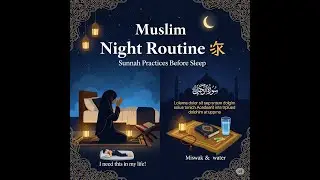Muslim Night Routine with Sunnah Practices
