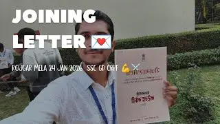 ROJGAR MELA 24 JAN SSC GD CRPF 💪⚔️ Joining Letter 💌🥺