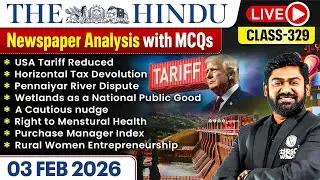 The Hindu Analysis - 3rd February | The Hindu Newspaper Today with MCQs | Aasim Sir