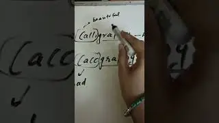 calligraphy and cacography #shorts