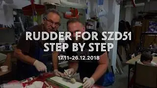 Rudder for SZD51 scale 1:3,5