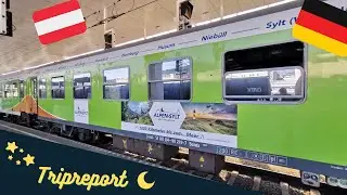 Ночной экспресс Alpen-Sylt: поездка на ночном поезде из Зальцбурга в Гамбург.