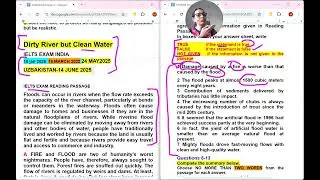 ielts reading tips and tricks  |  10 Jan 2026 ielts exam reading DIRTY RIVER | IELTS EXAM INDIA
