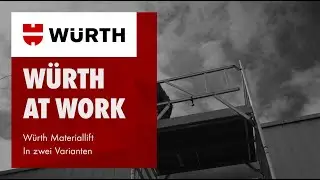 Würth Materiallift in zwei Varianten: Transportbox und Solar für Fahrgerüste