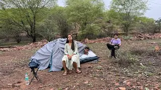 Rajasthan ke jungle me tent laga liya 😱 | Tiger reserve forest