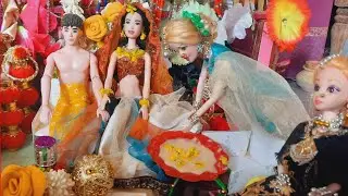 Barbie doll all day routine in Pakistan village 🌼 Sitara ke haldi ceremony 🌼barbie cartoon part 51