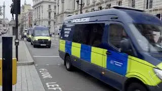 24th October 2020, Protest Scene Images. Trafalgar Square - Whitehall - Parliament Square. London.