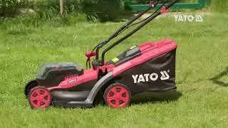 ИТТ България ЕООД - Акумулаторна косачка с кош YATO YT 85221, 2 х 18 V