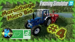 Maraichage Micro Bio!😮Ep 5: On place les serres! carriere Farming simulator fs22 gameplay