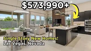 Single Story Las Vegas New Construction Homes For Sale in Gated Community 