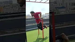 Parallel Bar Dips || Rooftop Gym || FIT ARNAB