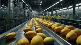 Inside a Modern Mango Processing Plant | From Fresh Mangoes to Mango Juice Factory