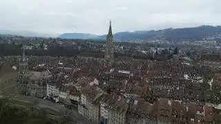 BEAUTIFUL CITY - BERN - SWITZERLAND - DRONE FOOTAGE