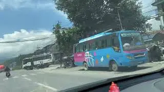 Beautiful Nepal: scenic highway Drive - from Dulegaunda, Tanahu to Pokhara, Kaski August 05 2022