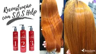 RECONSTRU&Ccedil;&Atilde;O INSTANT&Acirc;NEA com o kit S.O.S help da FREEDOM CONTROLL #cabelos #cuidadoscomocabelo