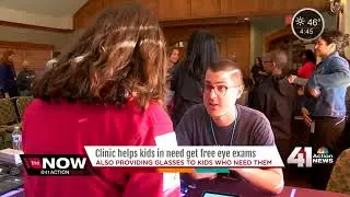 Hundreds of Kansas City area students get free eye exams and glasses