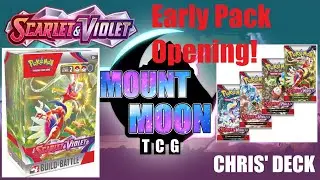 Pokemon Scarlet & Violet Base Set Prerelease Kit Opening and Deck Build. (Chris)
