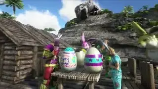ARK UPDATE: Swamp & Snow Cave and EASTER EGG EVENT! (Easter bunnies & Egg painting)