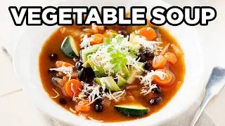 Vegetable Soup with Zucchini and Black Beans