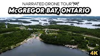 Explore McGregor Bay in 4K: A Stunning Aerial View of Iroquois Island's Natural Beauty! 🚁✨
