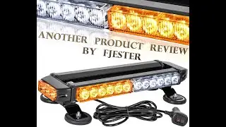 Zmoon LED Strobe Flashing Light Bar - Emergency Hazard Warning, with Magnetic Base 16 ft Cord Review