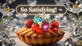 &ldquo;Crystal Garden Dessert ✨ ASMR | Unreal Glass Strawberries on Madeleine&rdquo; 