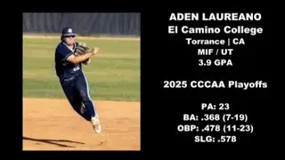 Aden Laureano - R-So MIF/UT - El Camino College  Baseball - 2025 CCCAA Playoffs