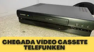 Chegada v&iacute;deo cassete TELEFUNKEN fabricado na fran&ccedil;a. RAR&Iacute;SSIMO