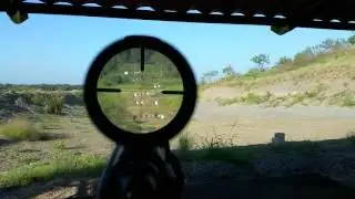 SWFA 10 x 42 , Savage 12FV .308 , 800 yards, DING !!!!