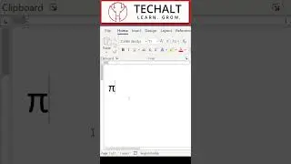 How to type PI symbol #shorts